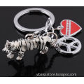 King of Forest Zinc Alloy Metal Enamel Keychain Pets Animal Tiger Key Chain Keyring Keychain